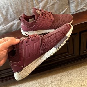 New Balance Men's MRL247WO Sneaker Knit Burgundy Size 10